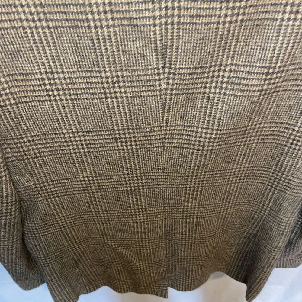 Orvis Men’s Dress Blazer Size 42L Gray Houndstooth Plaid Going Out Party